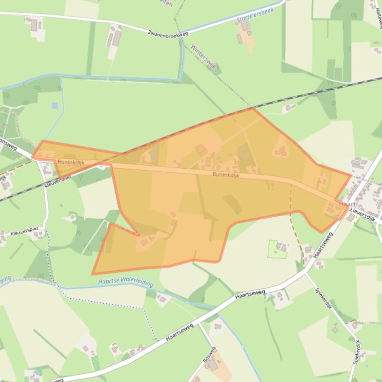 Kaart van postcodegebied 7121LG.