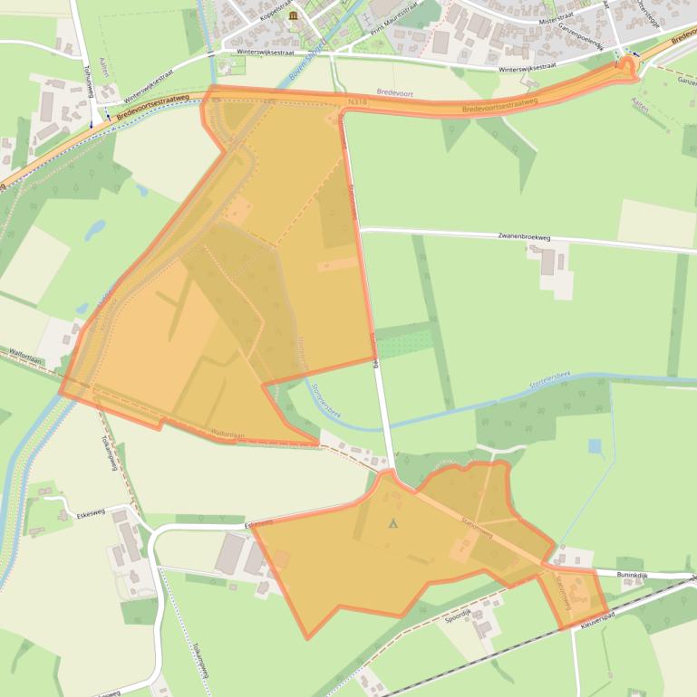 Kaart van postcodegebied 7121LH.