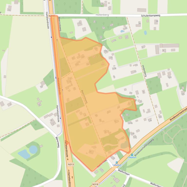 Kaart van postcodegebied 7121MD.