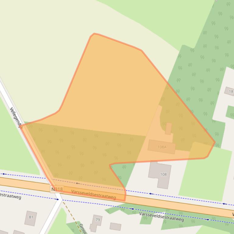 Kaart van postcodegebied 7121NM.