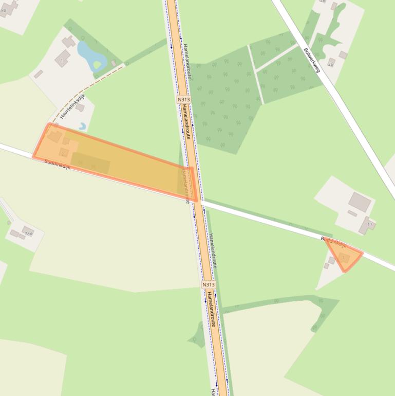 Kaart van postcodegebied 7121RG.