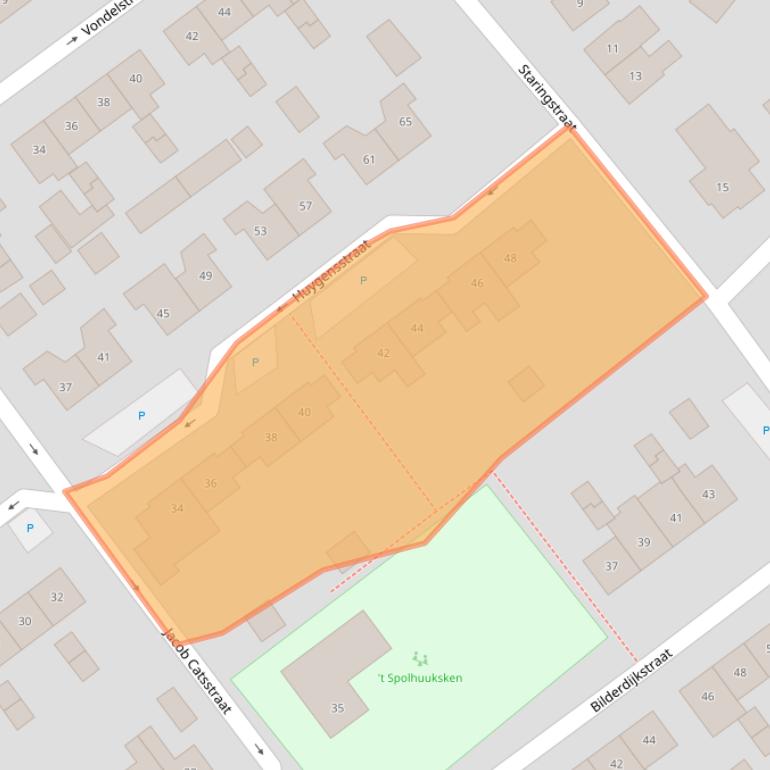 Kaart van postcodegebied 7121VJ.