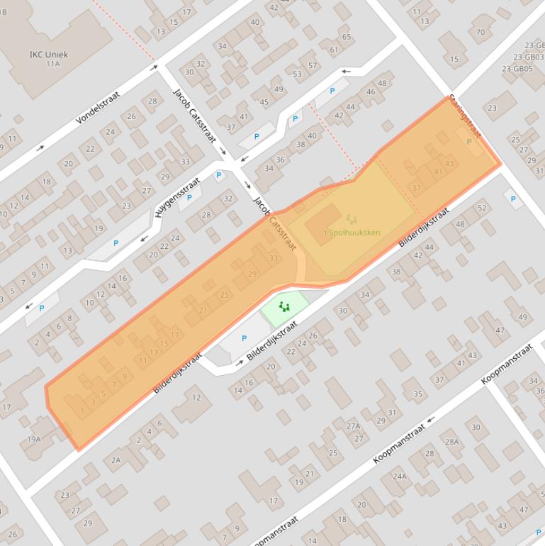 Kaart van postcodegebied 7121VK.