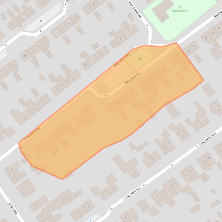 Kaart van postcodegebied 7121VL.