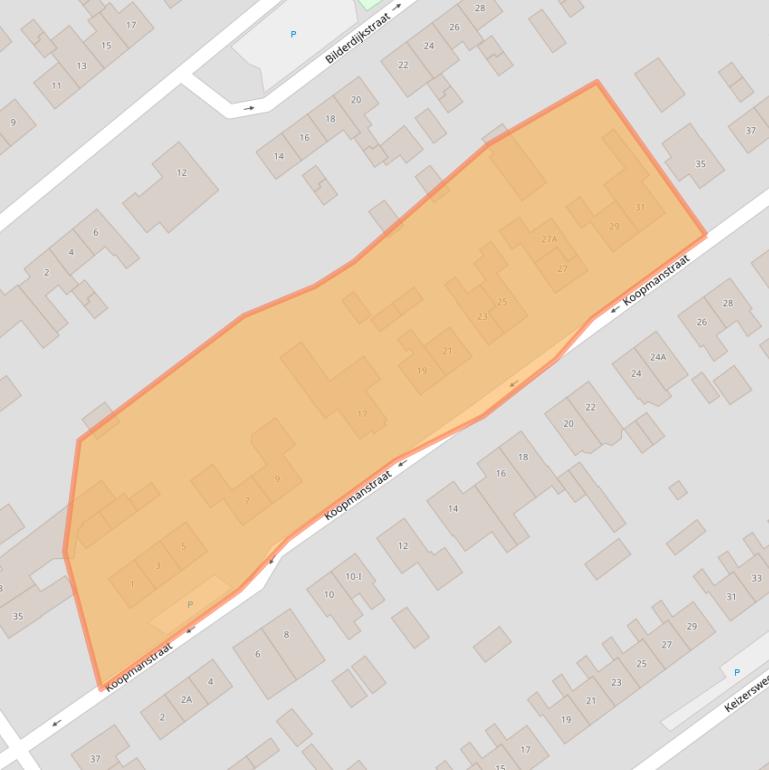 Kaart van postcodegebied 7121VR.