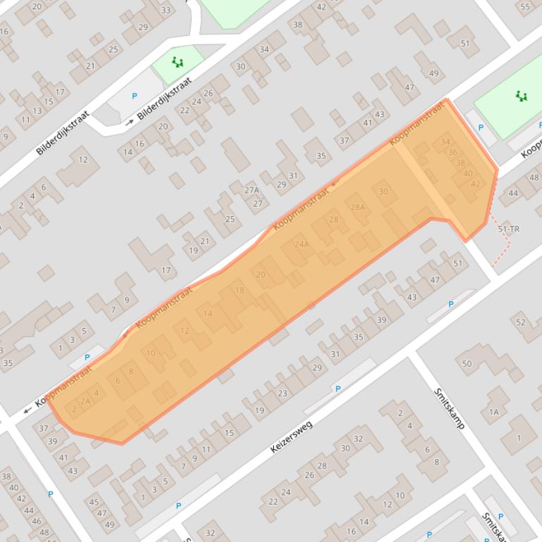 Kaart van postcodegebied 7121VT.