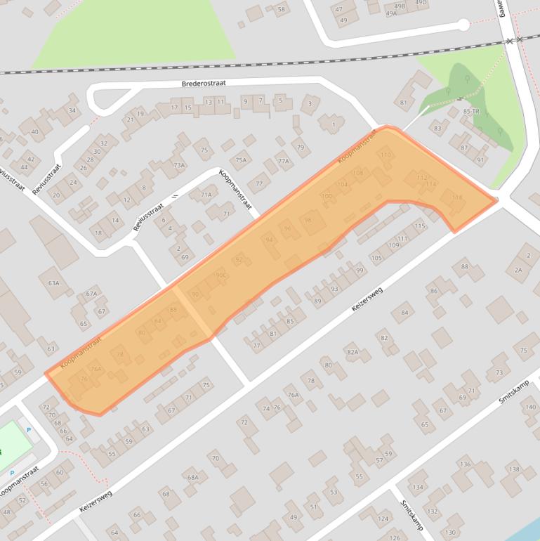 Kaart van postcodegebied 7121VW.