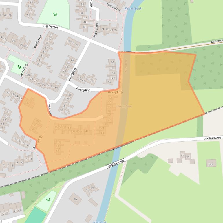 Kaart van postcodegebied 7121WP.