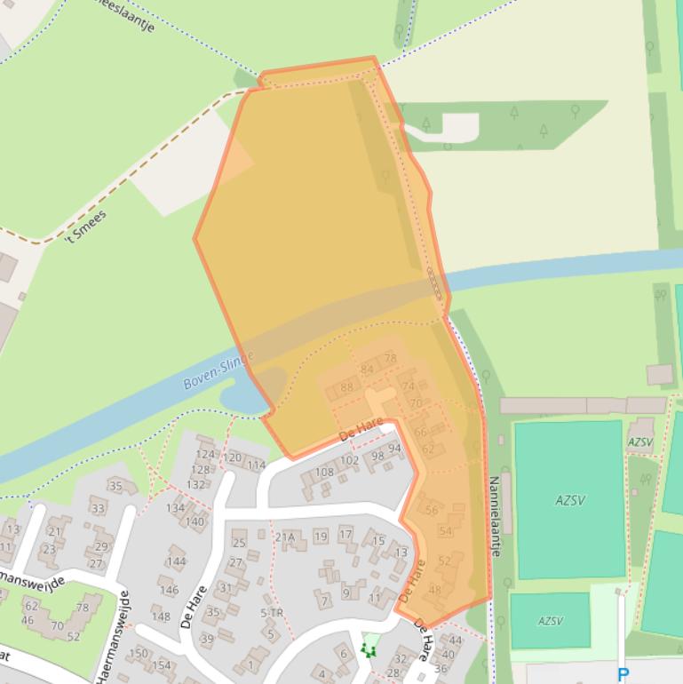 Kaart van postcodegebied 7121XJ.