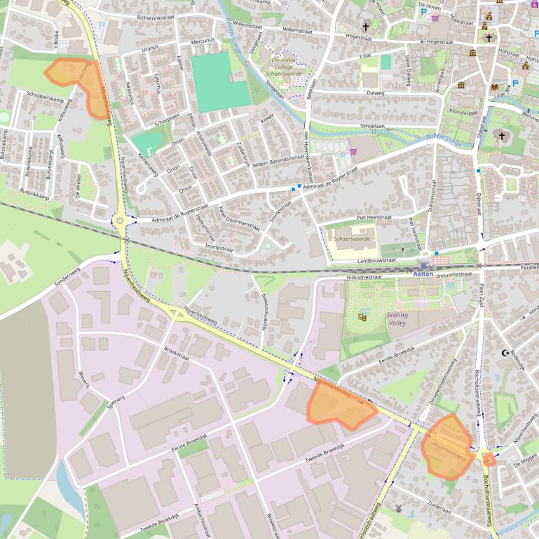 Kaart van postcodegebied 7122AB.