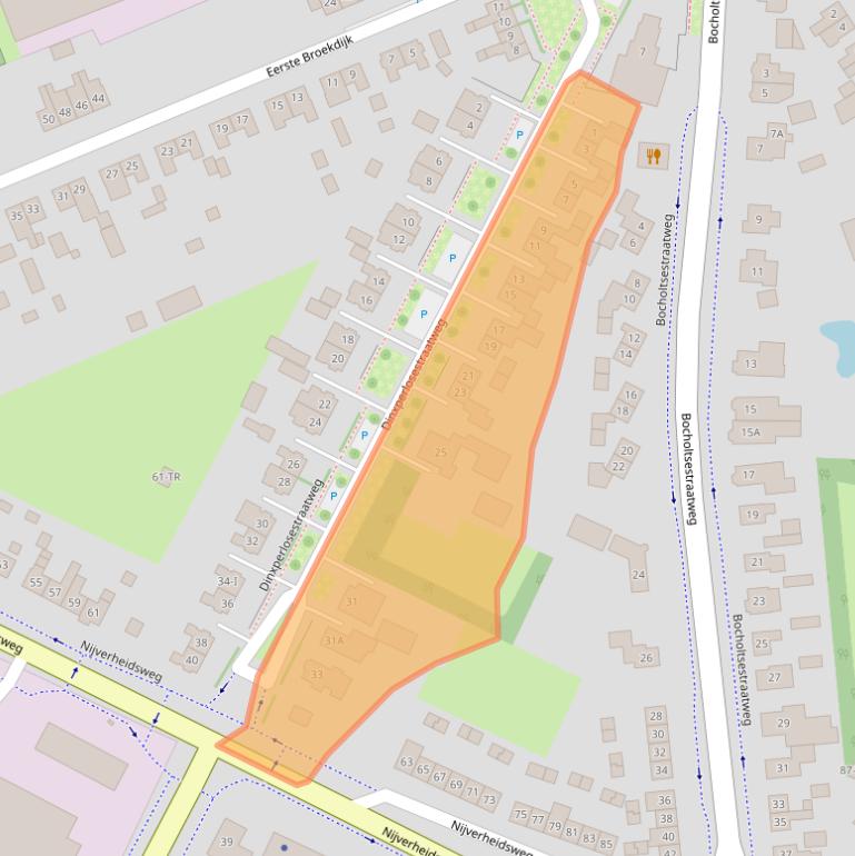 Kaart van postcodegebied 7122AD.