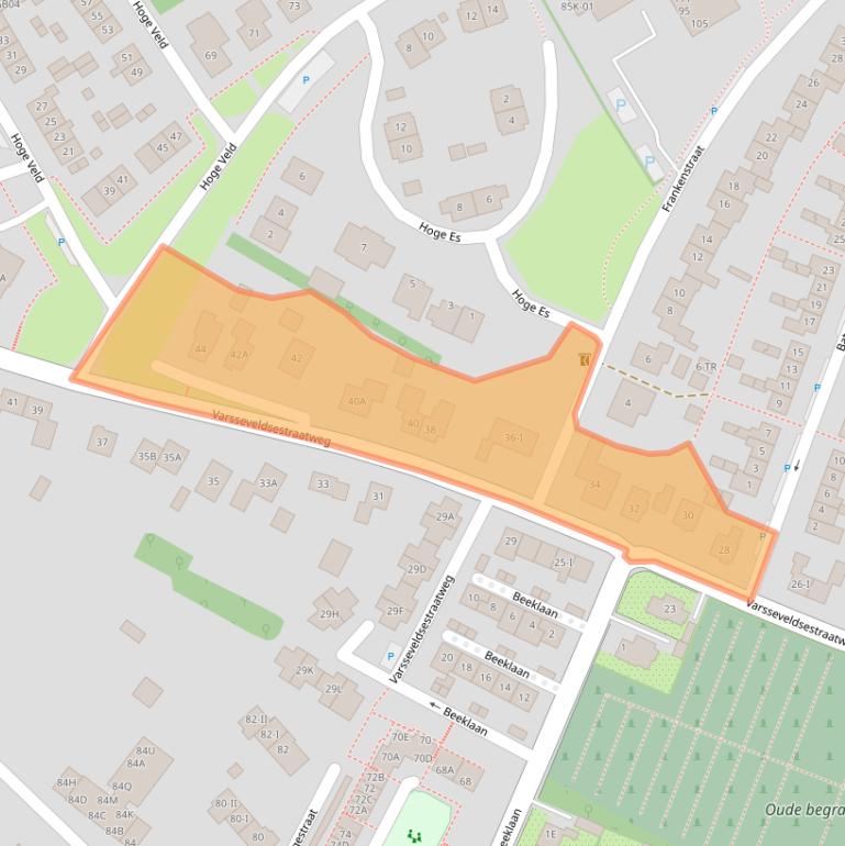 Kaart van postcodegebied 7122CD.