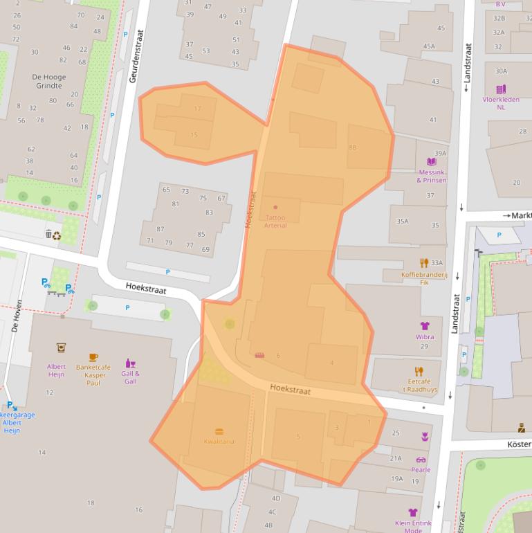 Kaart van postcodegebied 7122CH.