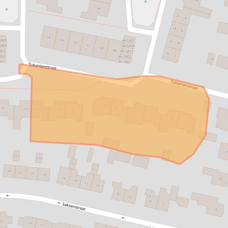 Kaart van postcodegebied 7122CN.