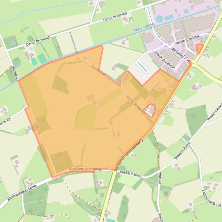 Kaart van postcodegebied 7122JG.