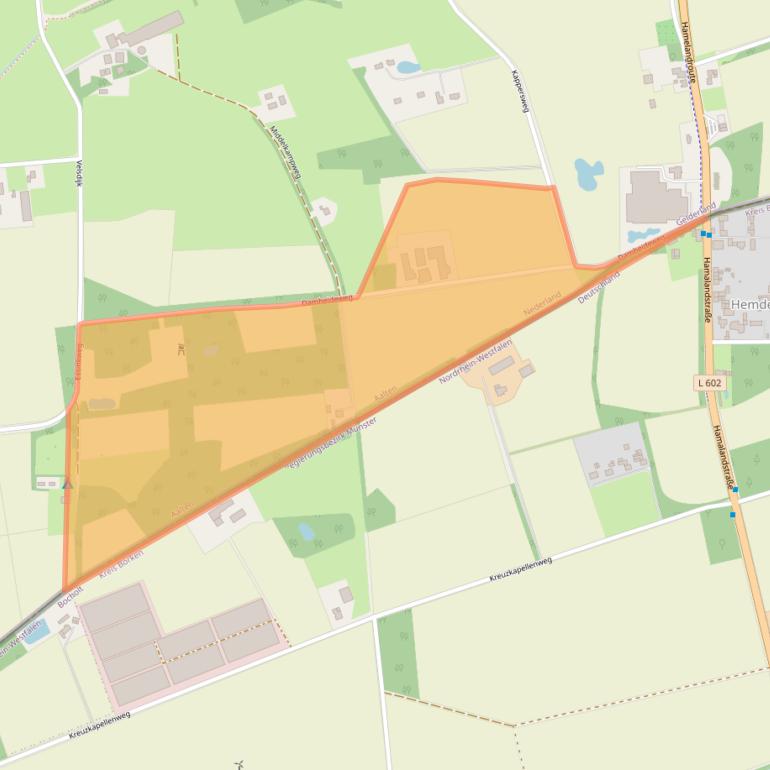 Kaart van postcodegebied 7122JL.