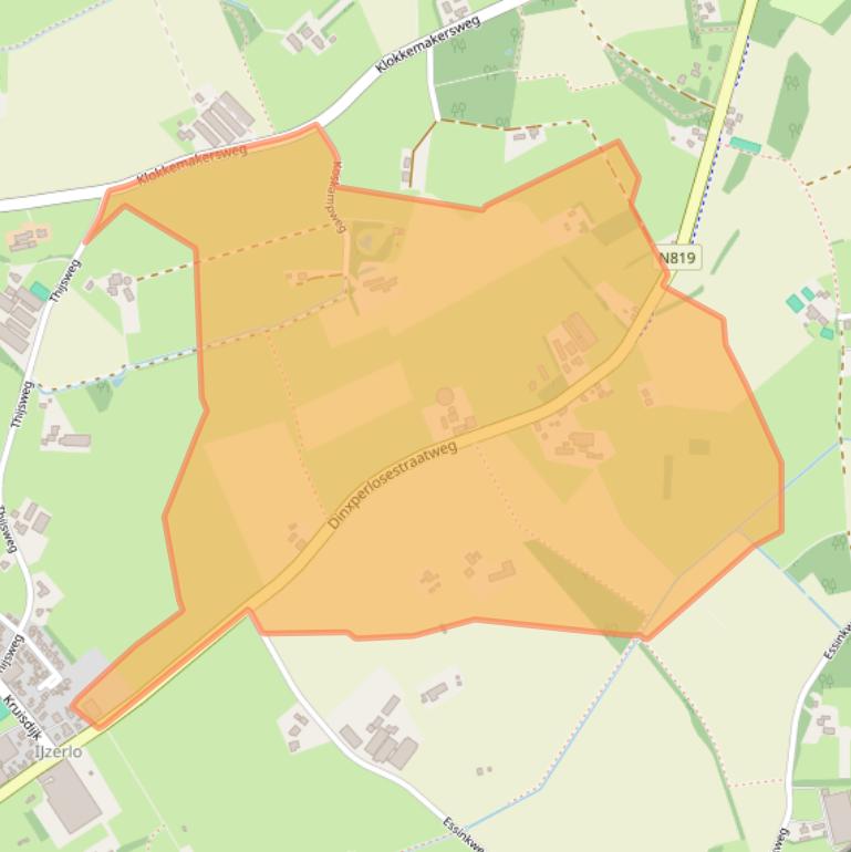 Kaart van postcodegebied 7122JM.