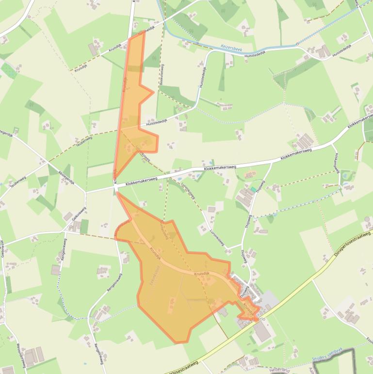 Kaart van postcodegebied 7122JX.