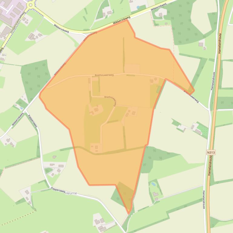 Kaart van postcodegebied 7122KG.