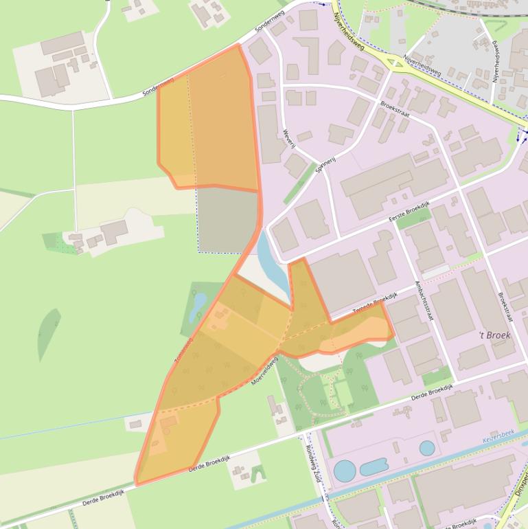 Kaart van postcodegebied 7122LE.