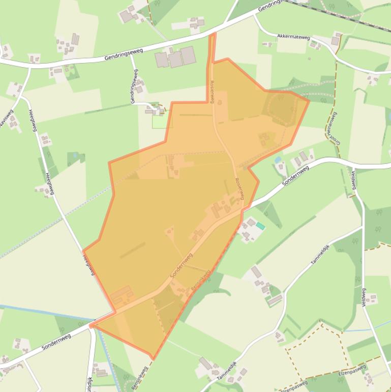 Kaart van postcodegebied 7122LJ.