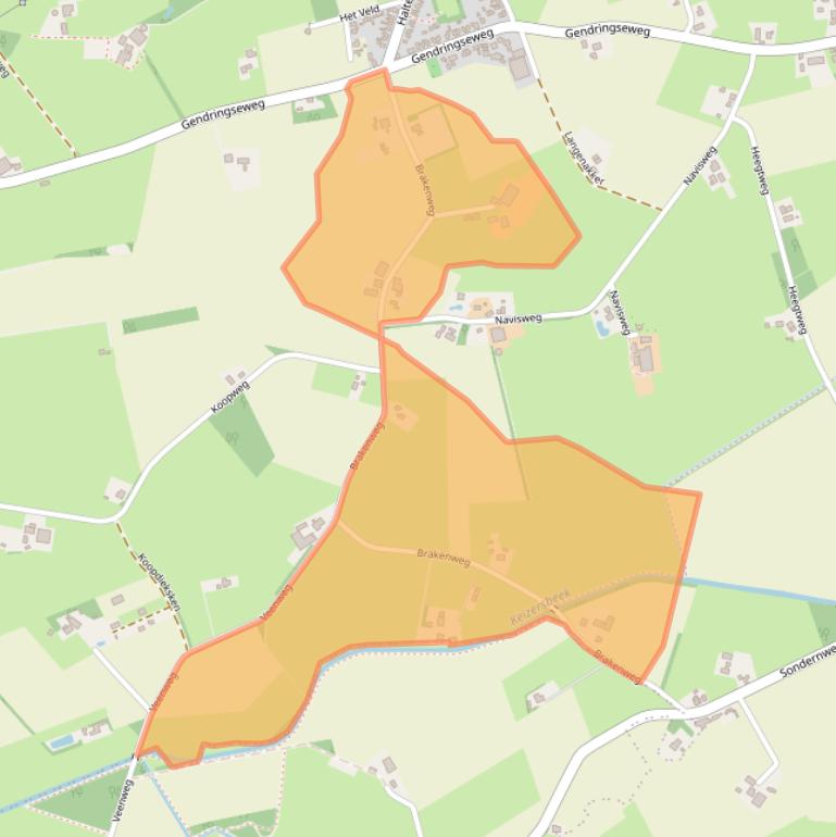 Kaart van postcodegebied 7122LN.