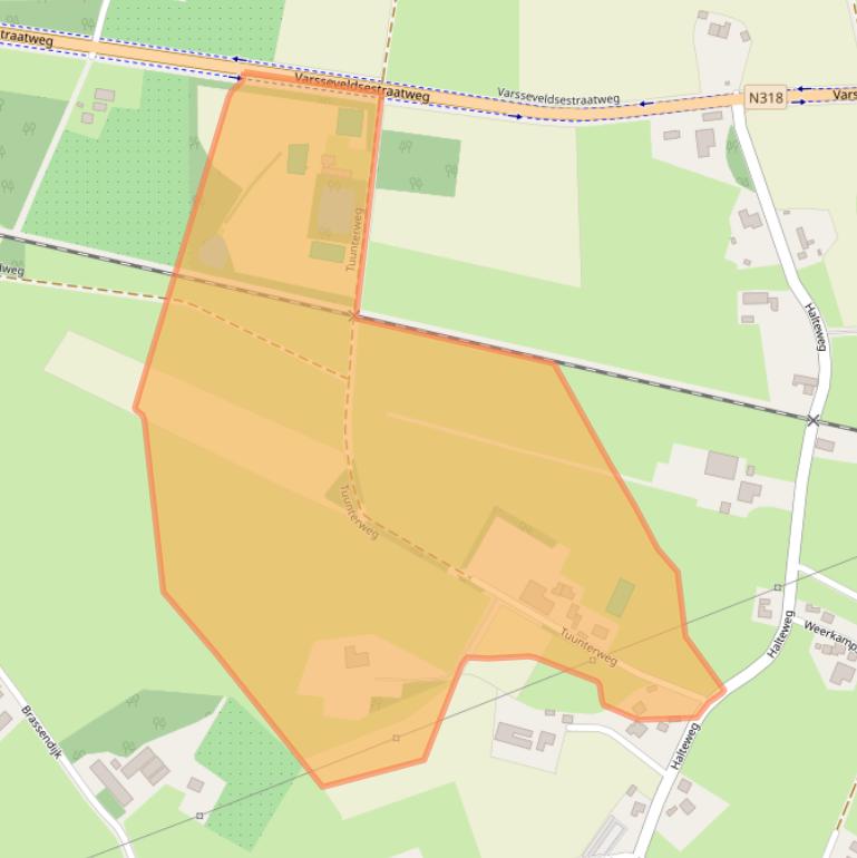 Kaart van postcodegebied 7122MA.