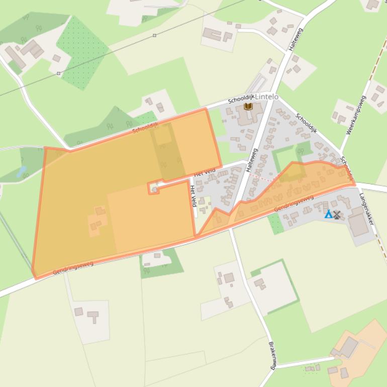 Kaart van postcodegebied 7122MG.