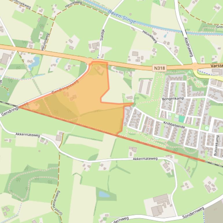 Kaart van postcodegebied 7122MK.