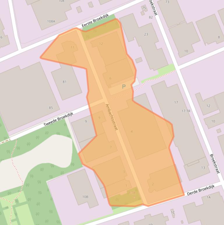 Kaart van postcodegebied 7122MP.