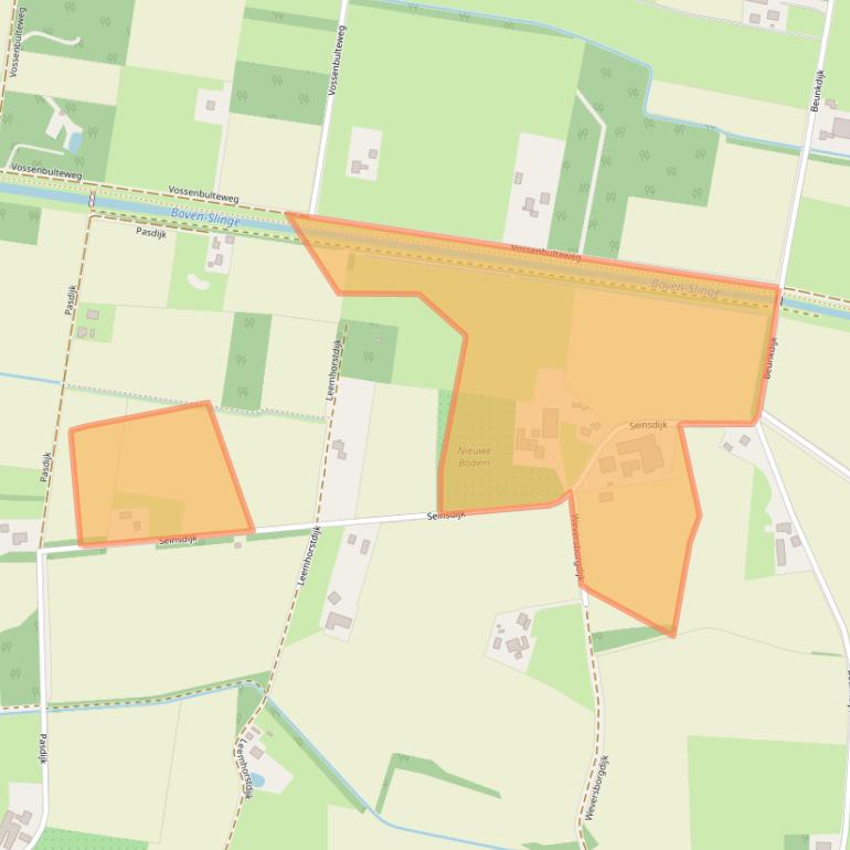 Kaart van postcodegebied 7122NW.