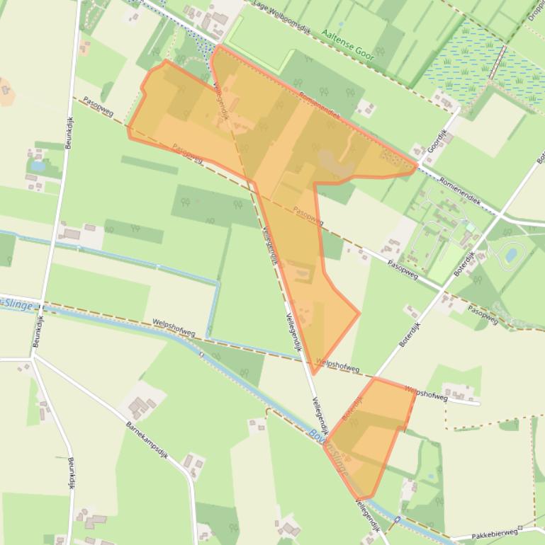 Kaart van postcodegebied 7122PE.