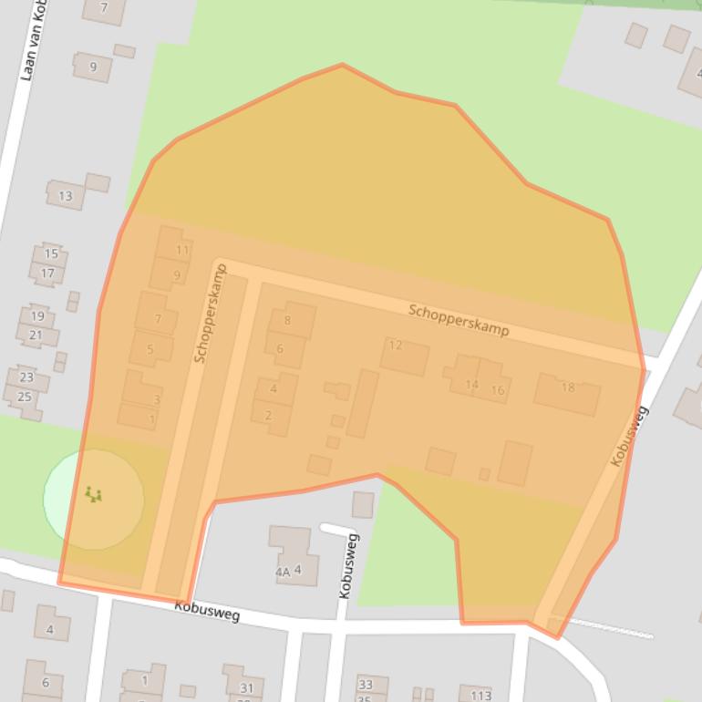 Kaart van postcodegebied 7122TR.