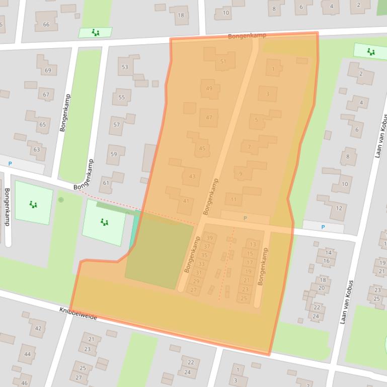 Kaart van postcodegebied 7122TV.
