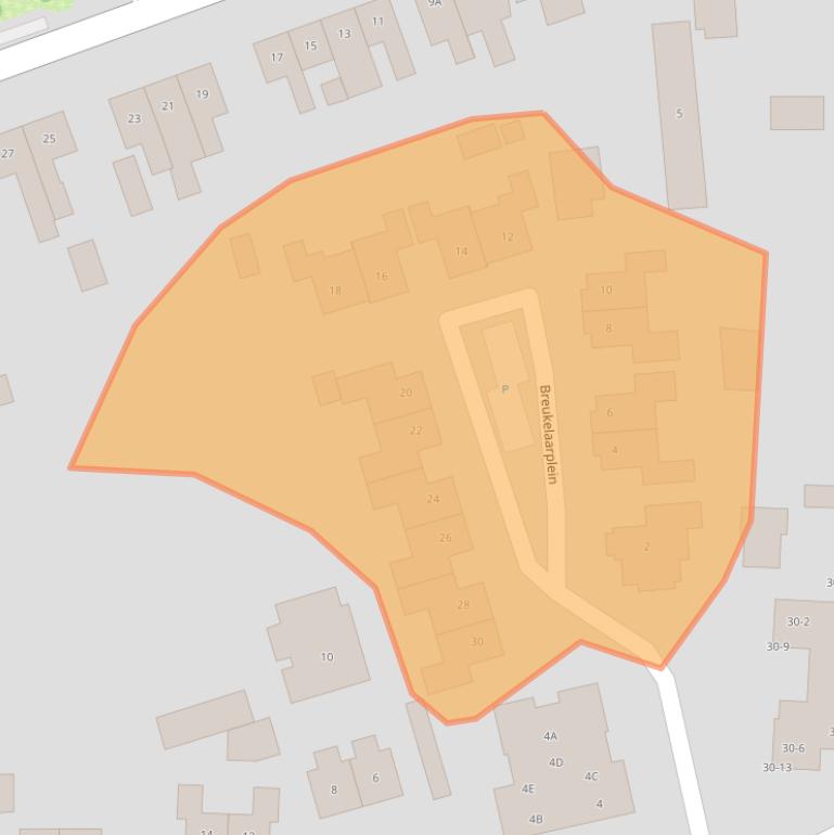 Kaart van postcodegebied 7122VV.