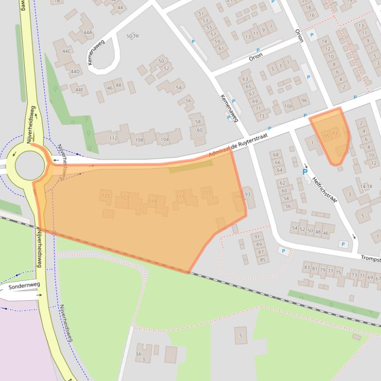 Kaart van postcodegebied 7122WH.