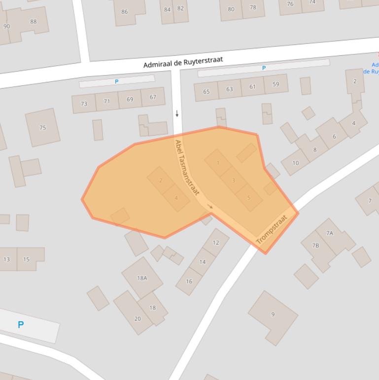 Kaart van postcodegebied 7122WN.