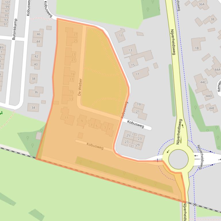 Kaart van postcodegebied 7122WP.