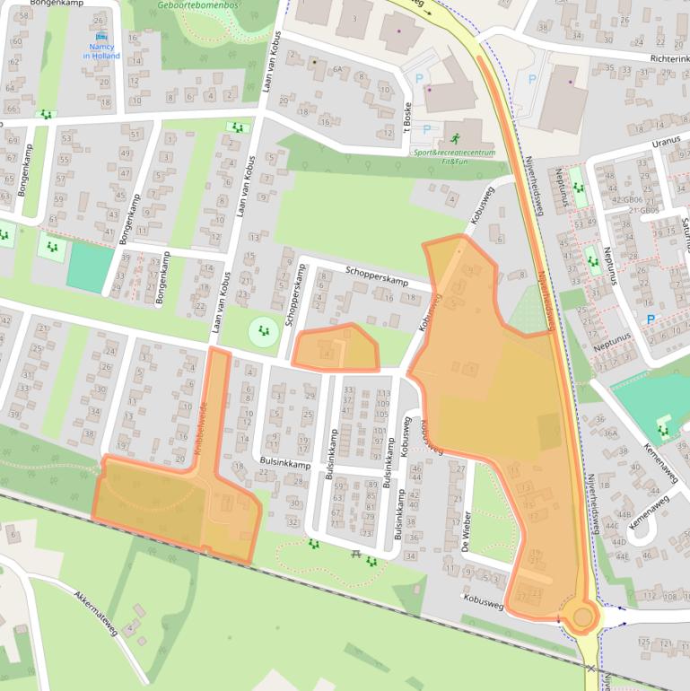 Kaart van postcodegebied 7122WT.