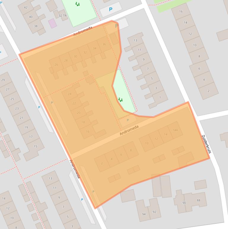 Kaart van postcodegebied 7122XC.