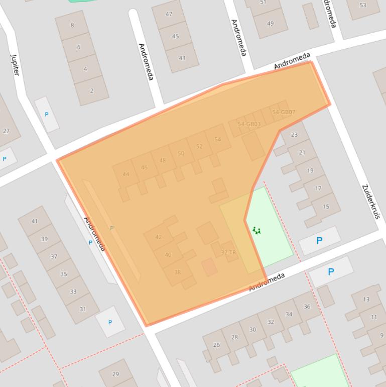 Kaart van postcodegebied 7122XD.