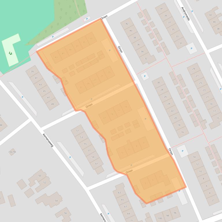 Kaart van postcodegebied 7122XE.