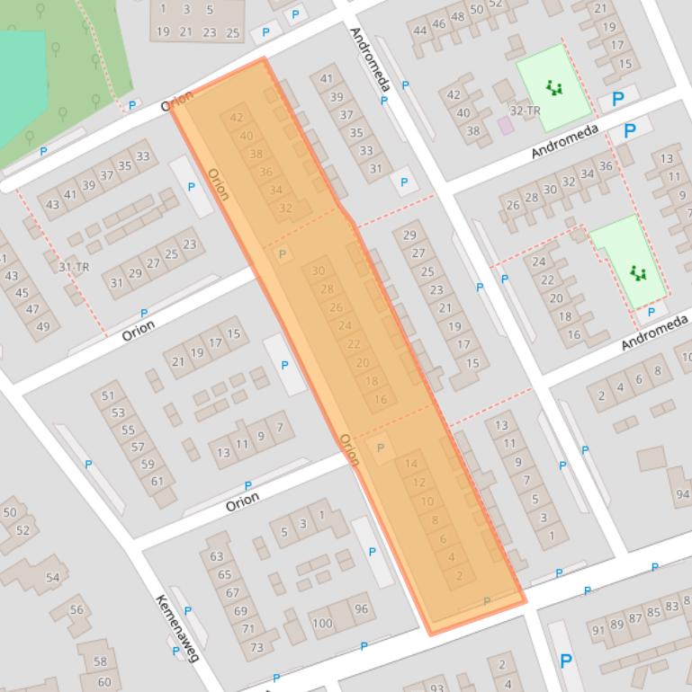 Kaart van postcodegebied 7122XG.