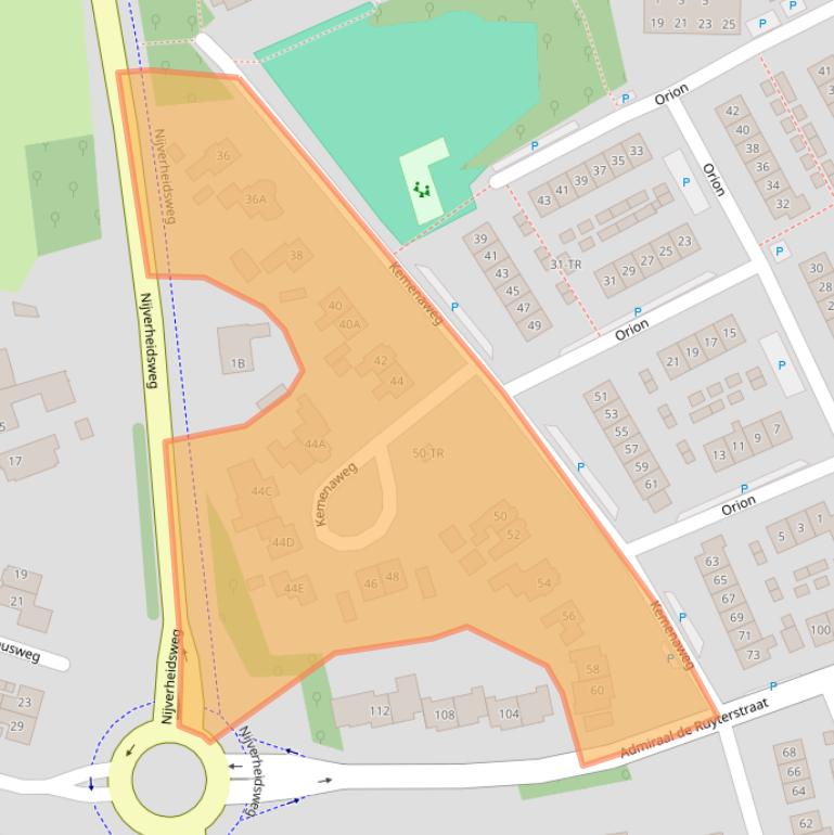 Kaart van postcodegebied 7122XK.