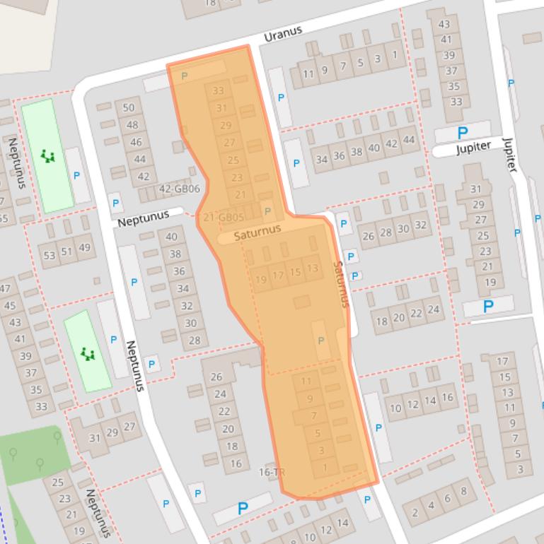 Kaart van postcodegebied 7122XP.