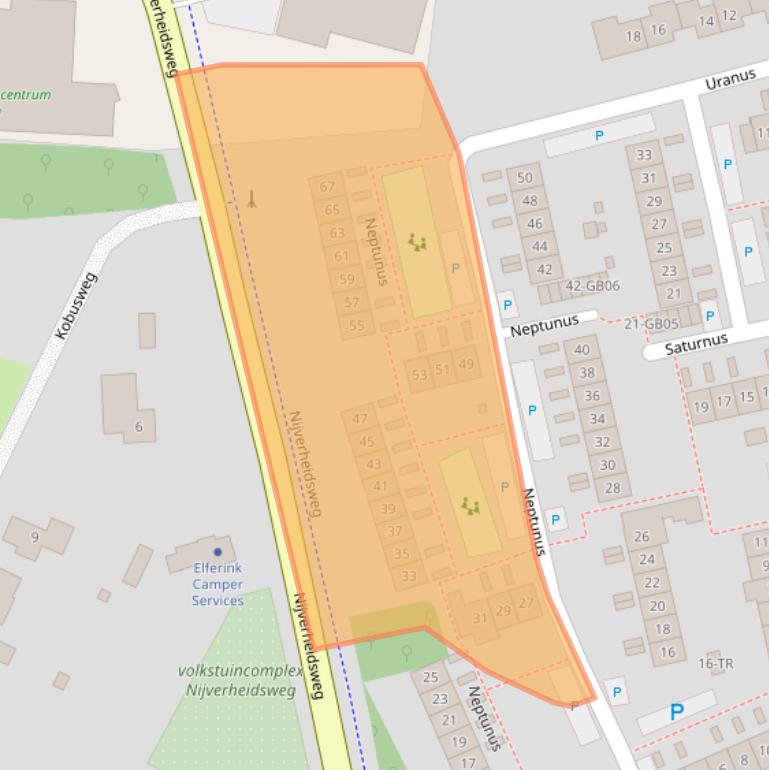 Kaart van postcodegebied 7122XT.