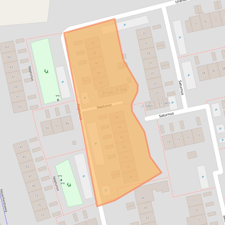 Kaart van postcodegebied 7122XW.