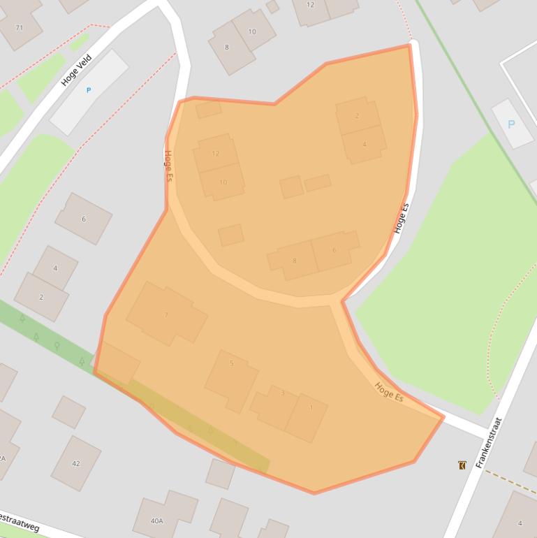 Kaart van postcodegebied 7122ZC.