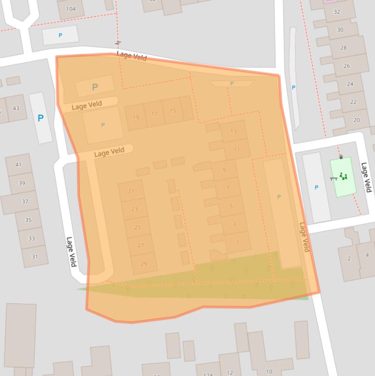 Kaart van postcodegebied 7122ZD.