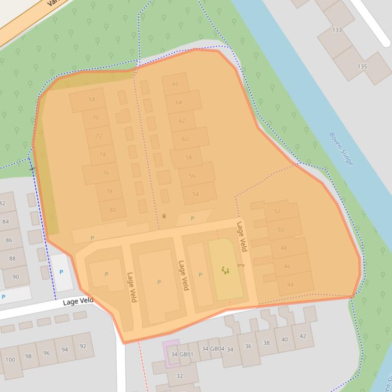 Kaart van postcodegebied 7122ZH.